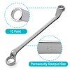DURATECH Offset Box Wrench Set, Metric, 9-Piece, 6-23mm, 75-Degree, CR-V