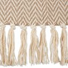 DII Chevron Throw Collection Handloomed Cotton, 50x60, Stone