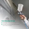 Niejgay 600 ml Plastic Hvlp Painting Cup Pot for Sata