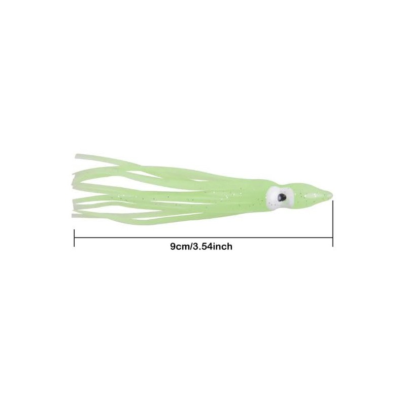 FISHIN ADDICT Muppet squid skirts x5 sea fishing glow soft
