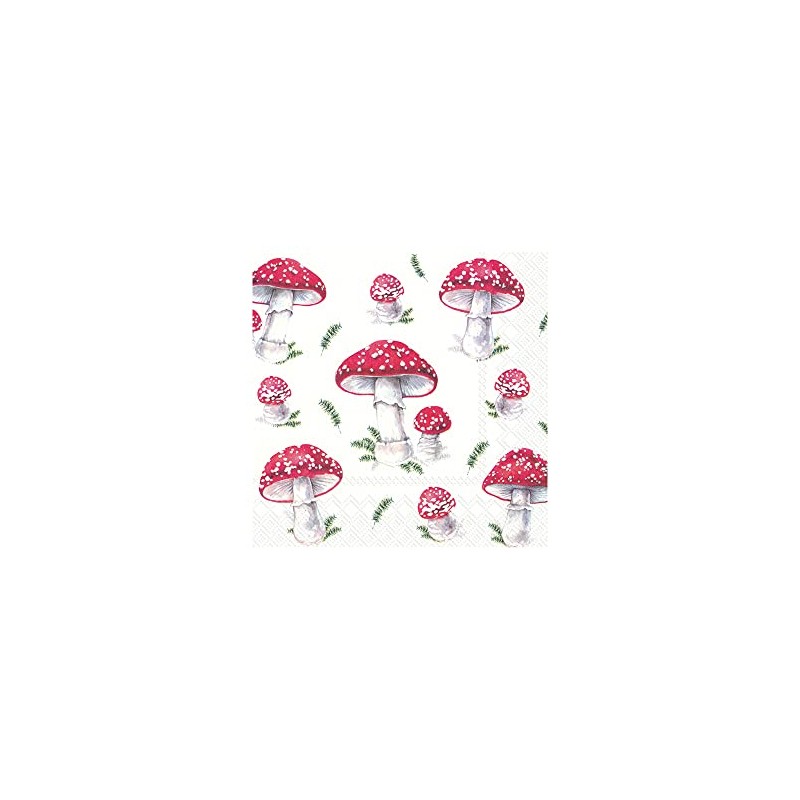 IHR Napkin "Fairy Tale Mushrooms" 5 or 20 Pieces 20