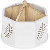 ONVAYA® Wooden Desk Organiser, Leaf Design, Pen Holder for Desk,