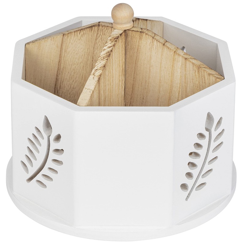 ONVAYA® Wooden Desk Organiser, Leaf Design, Pen Holder for Desk,