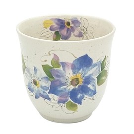 一久(Ichikyu) Mino Ware 132-1008 Tea Cup, Microwave, Dishwasher Safe, Tableware, Flower Storage, Blue, Capacity: Approx. 7.8 fl oz (200 ml), Made in Japan