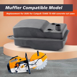 Mhrxusd 4223 140 0601 Muffler Exhaust Replacement for Stihl for Viking TS400 TS-400 Handheld Cut-Off Saw Concrete