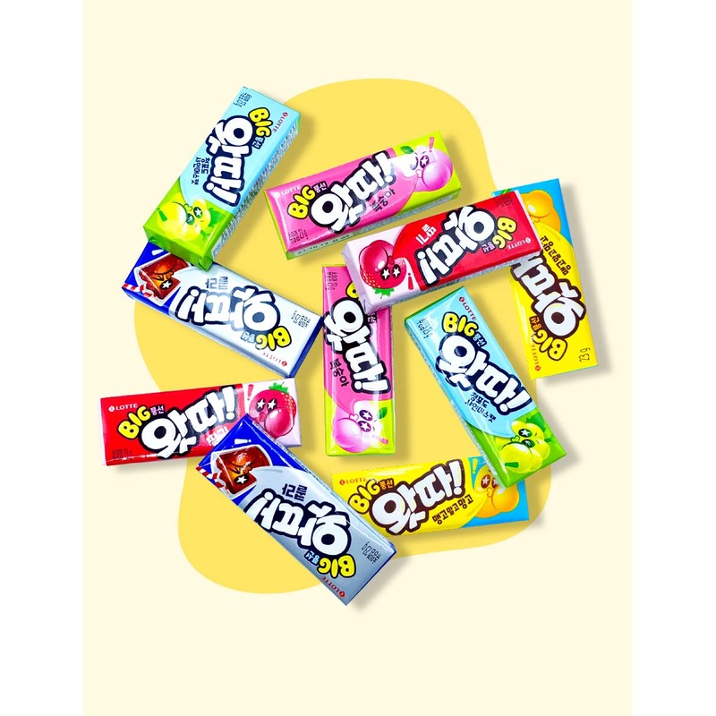 Lotte Watta Chewing & Bubble Gum 23g x 16ea Renewal