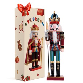 11.8 Inch Wooden Nutcracker Ornaments(Christmas Decorations Nutcracker Figures)(Festive Collectible Gift) for Table Desktop Fireplace Thanksgiving Christmas Decor,Spearman