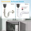 Hibbent Upgraded 3 In 1 Kitchen Sink Drain Strainer and