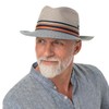 Lipodo Corinaldo Bogart Straw Hat, Multicoloured, Made in Italy, Men's
