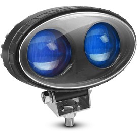 All Star Truck Parts 5.5" 10W CREE Blue Dot LED Forklift Safety Light Spot Light Warehouse Safe Warning Light Waterproof Heavy Duty, 12V-80V