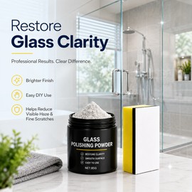 Glass Polishing Powder for Surface Care – DIY Clarity Restoring Compound for Windows, Mirrors & Car Glass