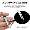 Ohleats Car Keychain, Stainless Steels Key Ring Clip for Car