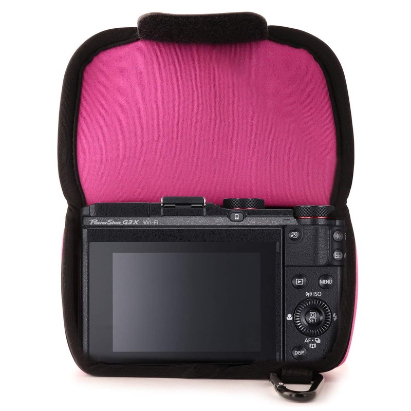 MegaGear Ultra Light Neoprene Case with Carabiner for Canon G3X