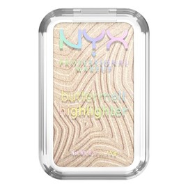 NYX Professional Makeup Buttermelt Highlighter, Iluminador Cremoso, 12 horas de Duración, Acabado Brillante y Natural, Fórmula Vegana, Tono Bright and