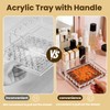 Clear Acrylic Trays for Needlepoint with Insert Drawer 5" x