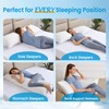 QUTOOL Luxury Cooling Body Pillows for Adults, Adjustable Loft Shredded