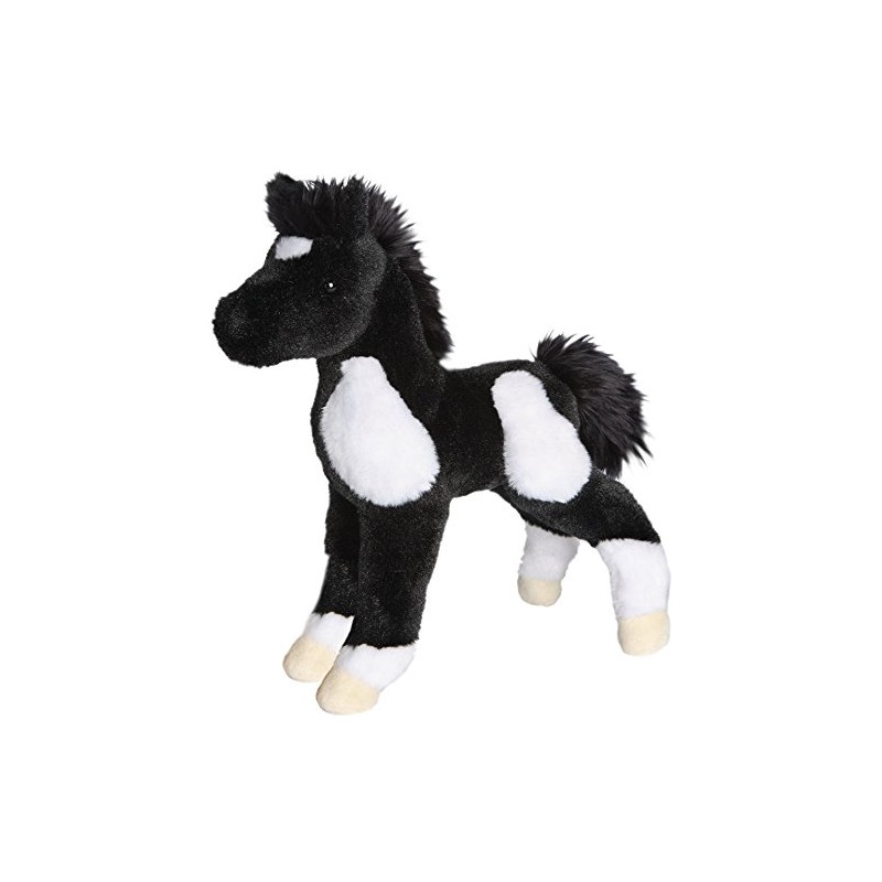 Douglas Runner Black & White Paint Horse Foal Plush Stuffed