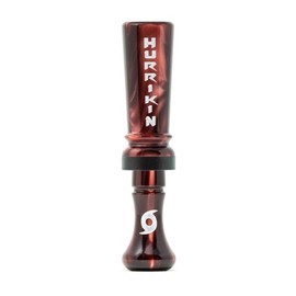 Elite Duck Calls Big Hurrikin Acrylic Duck Call, Single Reed with Spit Grooves – Designed by 3X World Champion Brad Allen – Mallard, Teal, Wood Duck, Gadwall, Pintail (Black Cherry)