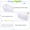 15 Pack Plastic Storage Baskets for Organizing Small Narrow Storage