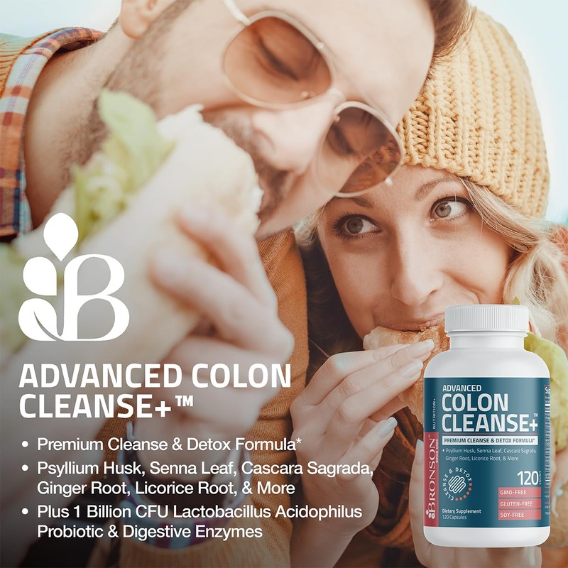 Bronson Advance Colon Cleanse Premium Cleanse & Detox Formula with