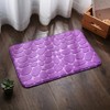 Microfiber Bath Mat for Bathroom – Water-Absorbing Cobblestone Embossed Design