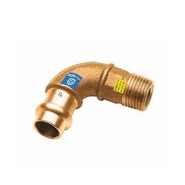 Sanpro Press Fitting 90° Angle - Elbow with Male Thread, Size V 18-3/4 Inch (Copper Gas Water Drinking Water Heating Sanitary Fittings Fitting Copper Line)