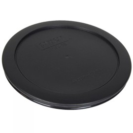 Pyrex 7201-PC 6" Black Round Plastic Storage Cover Lid New for 4 Cup Glass Bowl