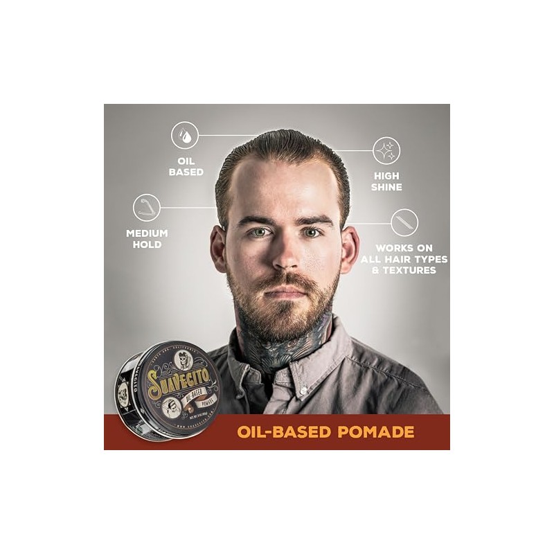 Suavecito- Paquete de elementos esenciales con aroma exclusivo de pomada: