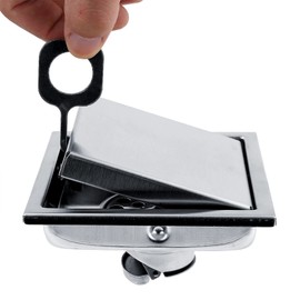 Edelstahl Bodenablauf Dusche Quadrat Duschablauf geruchsneutral Waste Gate Duschabfluss Home Badezimmer Küche