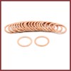 HEROFFIX 18mm Inner Dia Copper Automotive Engine Washers Plate Gaskets