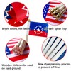 TSMD Juneteenth Stick Flag Small Mini June 19th 1865 Black