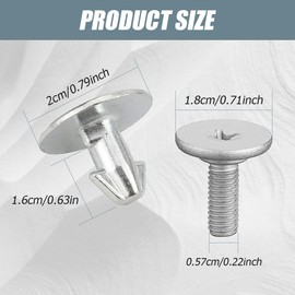 Middrivr 4PCS Engine Lower Cover Pin Screws, Engine Splash Shield Hardware Screw, 90674-TY2-A01 90105-TBA-A00 Bolt Radiator Access Cilps Fit for Civic 2017-2021, CRV 2017-2021, Accord 2014-2021