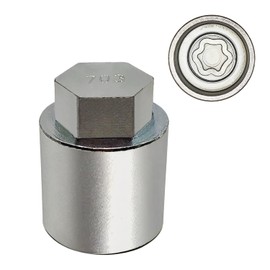 JEUCLEL JL 703 for 27mm Nuts, Wheel Locking Nut Key for Jeep (JL) Dodge, Wheel Lock Nut Socket Adapter Wheel Anti-Theft Lug Nut Removal Tool, Anti-Theft Screw Remover