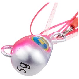 Major Craft Nano Lava Lure, 0.2 oz (5 g), Fluorescent Pink Silver NARB