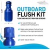 Seaworks Marine Outboard Engine Flush Connect Kit, for Outboard Engines