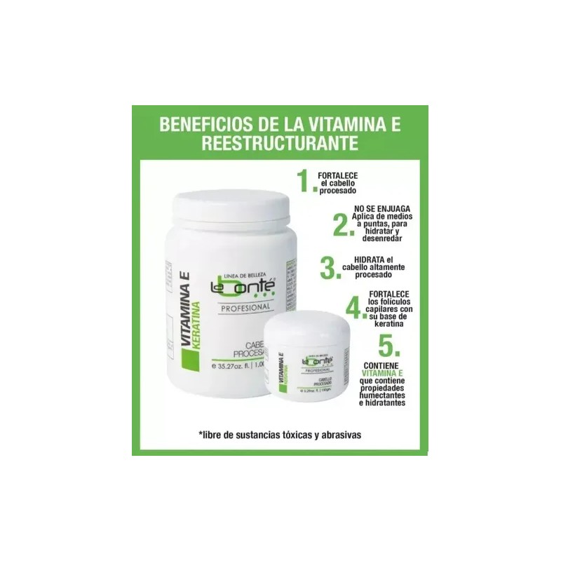 Vitamina E Keratina La Bonté 3 Pzs De 1 Kg