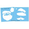 Stencils by Joanie Christmas Stencil 3" Santa Claus Face Seasonal