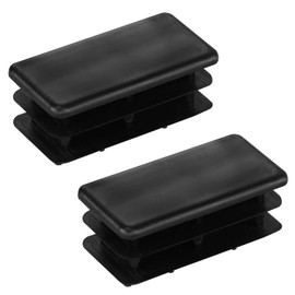 P-32-U-64 Pontoon Ladder Plugs, Pontoon Boat Ladder Parts Replacement for Rodon Boat Ladder Plugs 2" L x 1" W x 3/4" H Black, Commonly Used of Godfrey Pontoon Boats, Universal (Pack of 2)