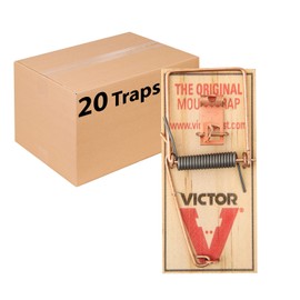 Victor M156-20 Metal Pedal Sustainably Sourced Fsc Wood Snap Mouse Tra