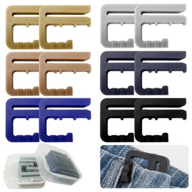 12Pcs Pants Clips to Tighten Waist, No Sewing Required Waist Tightener, Adjustable Waist Tightener for Jeans, Pant Waist Tightener for Loose Jeans, Skirts, Sleeves, Sweaters Clothing Accessories