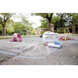 Jumbo Chalk/Chalk XXL/Carrying Box (Be 44138 Street Chalk/Sidewalk Chalk 15 Pieces (6 Colours)