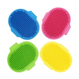 Soft Cat Brush, Pack of 4 Kitten Self Care Massage Brush, Wall Corner Brush Tool, Cat Toys, Self-Cleaning Cat Brush with Catnip Support for Doors, Table, Walls