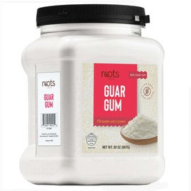 Roots Circle Premium Guar Gum Powder - Plant-Based Thickener & Binder for Baking, Sauces & Cold Desserts - Gluten-Free, Vegan, Keto Friendly - Kosher, All-Natural, Non-GMO (20 ounces)