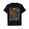 Mixed Flowers Bouquet Wildflowers Floral Pattern Aesthetic T-Shirt