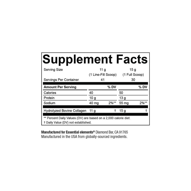 Essential Elements Colageno Hidrolizado Polvo 30 Porciones