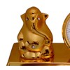 Purpledip Table Clock with Ganesha, Corporate Gift, Indian gift option