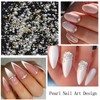 VOTACOS Nail Art Pearls With Rhinestones Glue Gel - Flatback