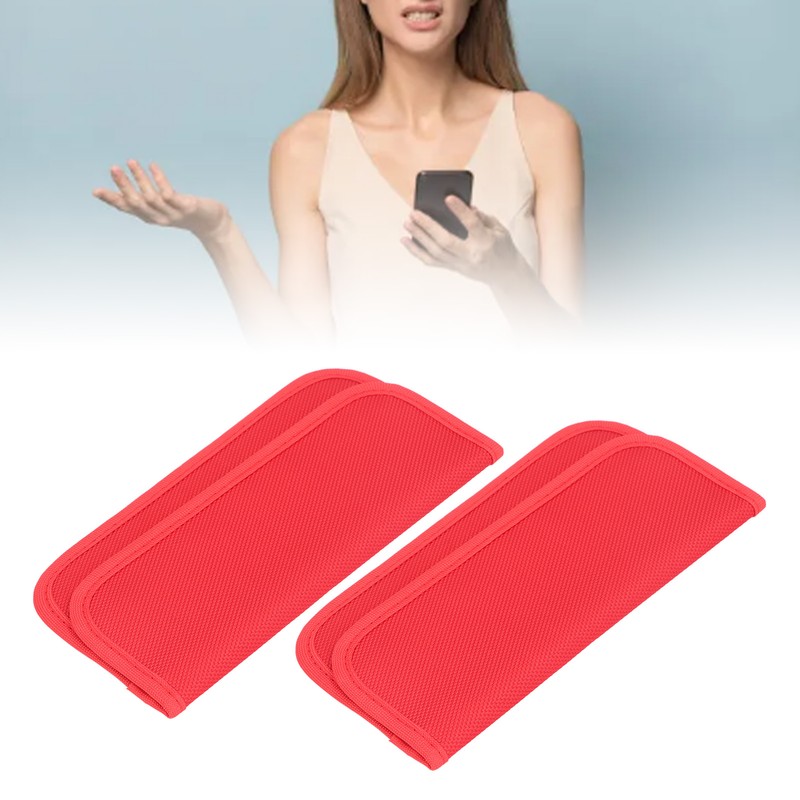 2pcs Signal Blocking Pouch Anti Theft Tracking Reduce Radiation Privacy