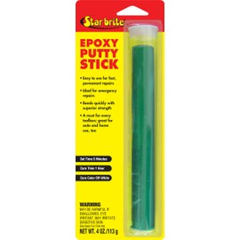 STAR BRITE Epoxy Putty Stick - Make Fast, Permanent Repairs - Even Underwater, Fiberglass, Wood, Plastic 4 OZ. (087104)
