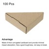 sourcing map Adjustable Cardboard Corner Protector, Cardboard Edge Protector 7x7x3cm